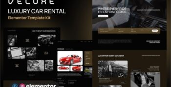Veluxe – Luxury Car Rental Booking Elementor Template Kit
