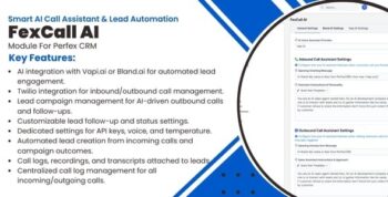 FexCall – Smart AI Call Assistant & Lead Automation Module for Perfex CRM 1.6.0
