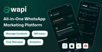 Wapi WhatsApp CRM Mobile App | React Native CLI Android iOS | Team Inbox, Campaign, Automation 2.0