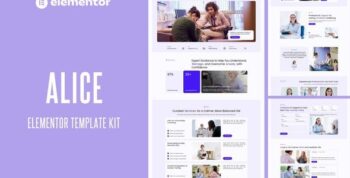 Alice - Anxiety Life Coach Elementor Template Kit