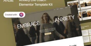 Ansie - Anxiety Life Coach Elementor Template Kit