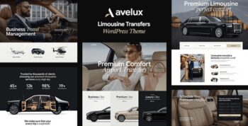 Avelux – Limousine Transfers & Car Dealer WordPress Theme