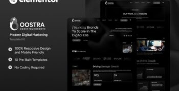 Boostra - Modern Digital Marketing Elementor Template Kit
