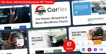 Carflex – Car Repair, Wrapping & Wash WordPress Theme 1.1