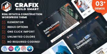 Crafix – Real Estate & Construction WordPress Theme