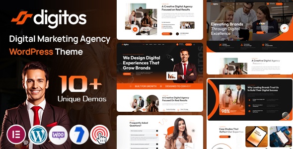 Digitos – Digital Agency WordPress Theme 2.0