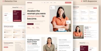 Femia – Feminine Life Coach Elementor Template Kit