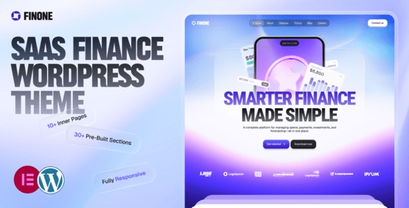 Finone – Finance, SaaS & Business WordPress Theme 1.2