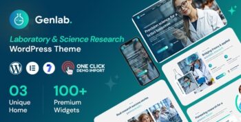 Genlab – Laboratory & Science Research WordPress Theme