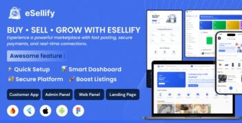 eSellify Buy & Sell Marketplace Flutter App with Admin Panel | Classified Ads App like OLX, Quikr 1.3