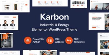 Karbon – Industrial & Energy Elementor WordPress Theme 1.4