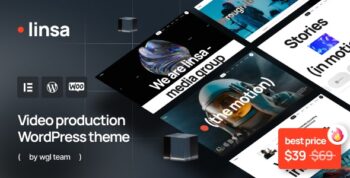 Linsa – Video Production WordPress Theme 1.0.1