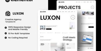 Luxon - Creative Agency Elementor Template Kit