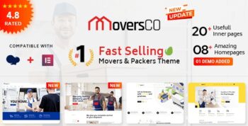 MoversCO – Movers & Packers WordPress Theme 4.9