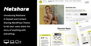 Netshare – Paywall & Content Sharing WordPress Theme 1.6