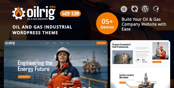 Oilrigpro – Oil & Gas Company WordPress Theme 1.1.1