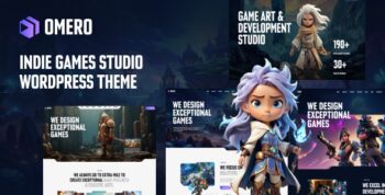 Omero – Indie Games studio WordPress Theme 1.0.1