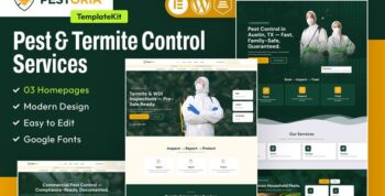 Pestoria - Pest & Termite Control Services Elementor Template Kit