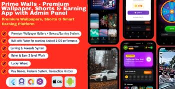 Prime Walls – Ultimate Wallpaper, Shorts & Earning App