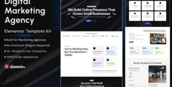 RankRise – Digital Marketing Agency Elementor Template Kit