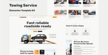 Rapidtow - Towing Service Elementor Template Kit
