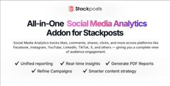 Social Media Analytics Addon for Stackposts