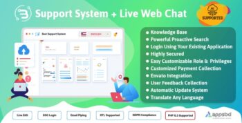 Support System-Live Web Chat & Client Desk & Ticket Help Desk 4.1.7