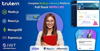 TruLern – React & Node.js MERN LMS with Online Course Builder & eCommerce 1.2.0