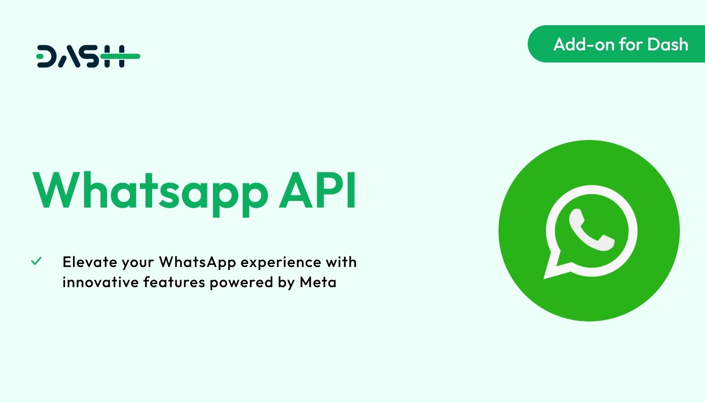 WhatsApp API – Dash SaaS Add-on 5.0