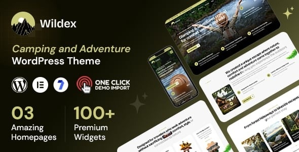 Wildex – Camping and Adventure WordPress Theme 1.0.2