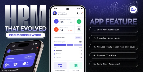 WorkZen – HRM & Payroll Management System with Mobile App