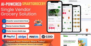 SmartGrocery SaaS – AI-Powered Premium Grocery Solution (Laravel + Next.js + Flutter)