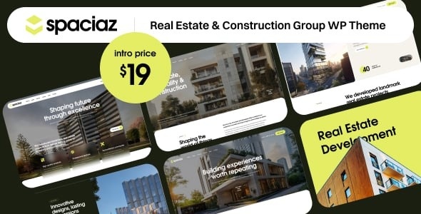Spaciaz – Real Estate & Construction Group WordPress Theme 1.2.4