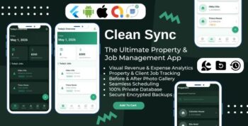 CleanSync | Property Cleaning and Job Management Flutter App