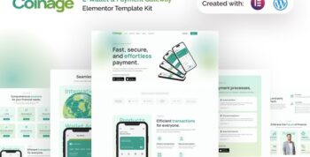 Coinage – E-Wallet & Payment Gateway Elementor Pro Template Kit