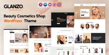 Glanzo – Beauty Cosmetics Shop WordPress Theme.