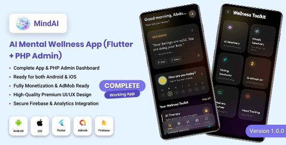 MindAI - Mental Health and Wellness Flutter App