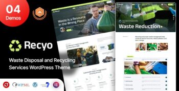 Recyo – Recycling & Waste Management WordPress Theme 1.3.0