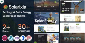 Solarixia – Ecology & Solar Energy WordPress Theme 2.0