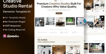 Stuvia – Creative Studio Rental Elementor Template Kit