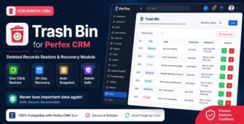 Trash Bin for Perfex CRM with One-Click Restore