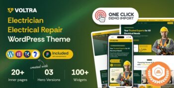 Voltra - Electrician Electrical Repair WordPress Theme