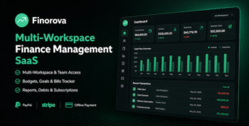Finorova – Multi-Workspace Finance Management SaaS Platform [Regular Version]