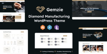Gemzie – Diamond Manufacturing WordPress Theme
