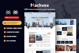 Machvex - Industrial & Manufacturing Elementor Template Kit