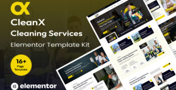Cleanx - Cleaning Services Elementor Template Kit