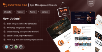 Gymstick Pro - Gym Management System | Website | Trainer | Vendor | Admin Panel | SaaS (MERN)
