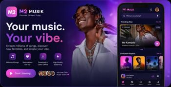 M2 Music - Music Streaming Platform With Laravel and Flutter App