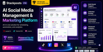 Stackposts - AI Social Media Management & Marketing SaaS Platform